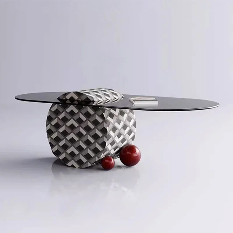 Coffee Table Italian Minimalist Color Rest Area Table Black and White Art Light Luxury Metal Living Room Tea
Coffee Table Italian Minimalist Color Rest Area Table Black and White Art Light Luxury Metal Living Room Tea
