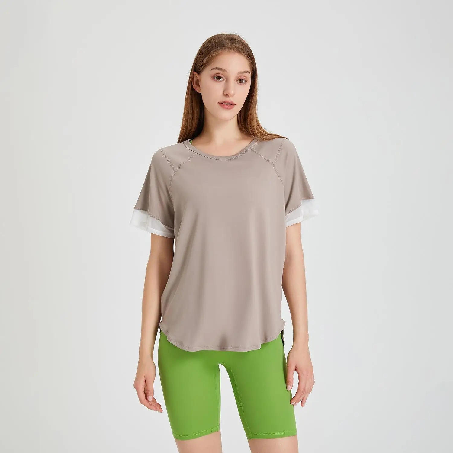 Women's Breathable Yoga Clothes T-irt ort-Sved Suit Fitn Sports Wear Comfortable Stretchy Yoga Outfit
Women's Breathable Yoga Clothes T-irt ort-Sved Suit Fitn Sports Wear Comfortable Stretchy Yoga Outfit