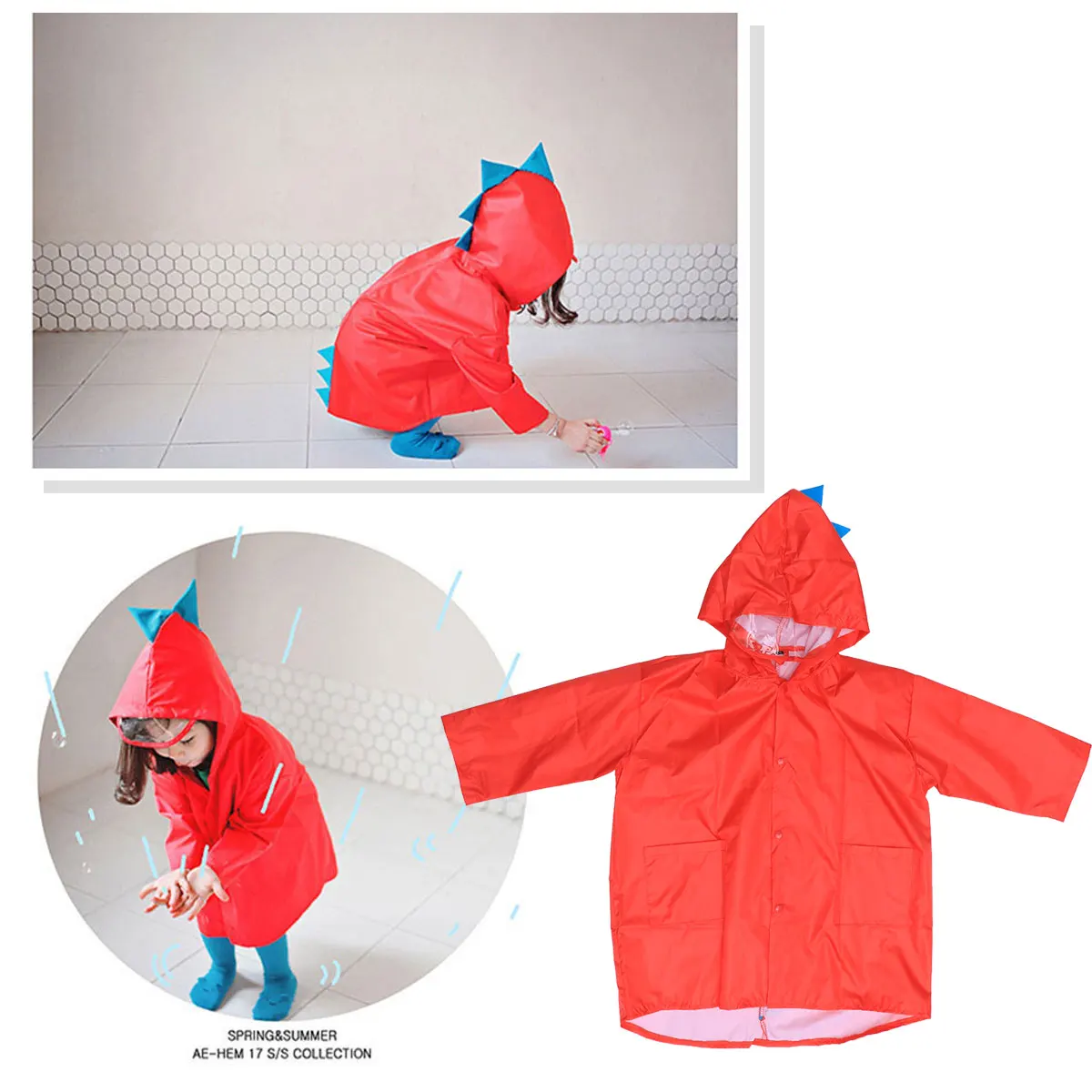 Kids Raincoat Premium Polyester Children Rain Poncho Hood for Theme Park Water Riding Camping Fishing Lightweight Foldable
Kids Raincoat Premium Polyester Children Rain Poncho Hood for Theme Park Water Riding Camping Fishing Lightweight Foldable