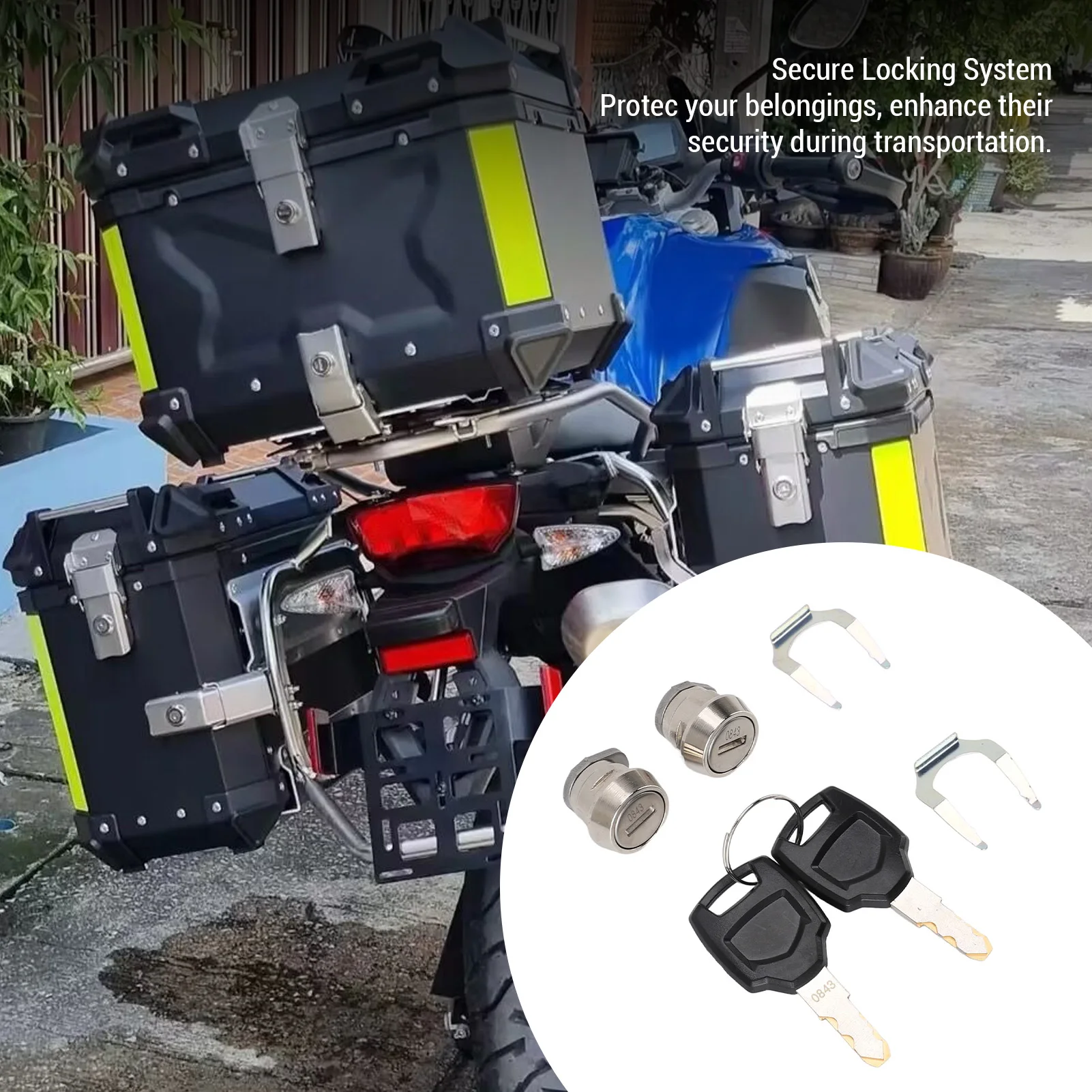 Motorcycle Top Box Lock Cylinder Core Plug and Keys for 25L 32L 36L 40L 45L 50L 55L 60L 65L 80L 85L 100L Top Case
Motorcycle Top Box Lock Cylinder Core Plug and Keys for 25L 32L 36L 40L 45L 50L 55L 60L 65L 80L 85L 100L Top Case