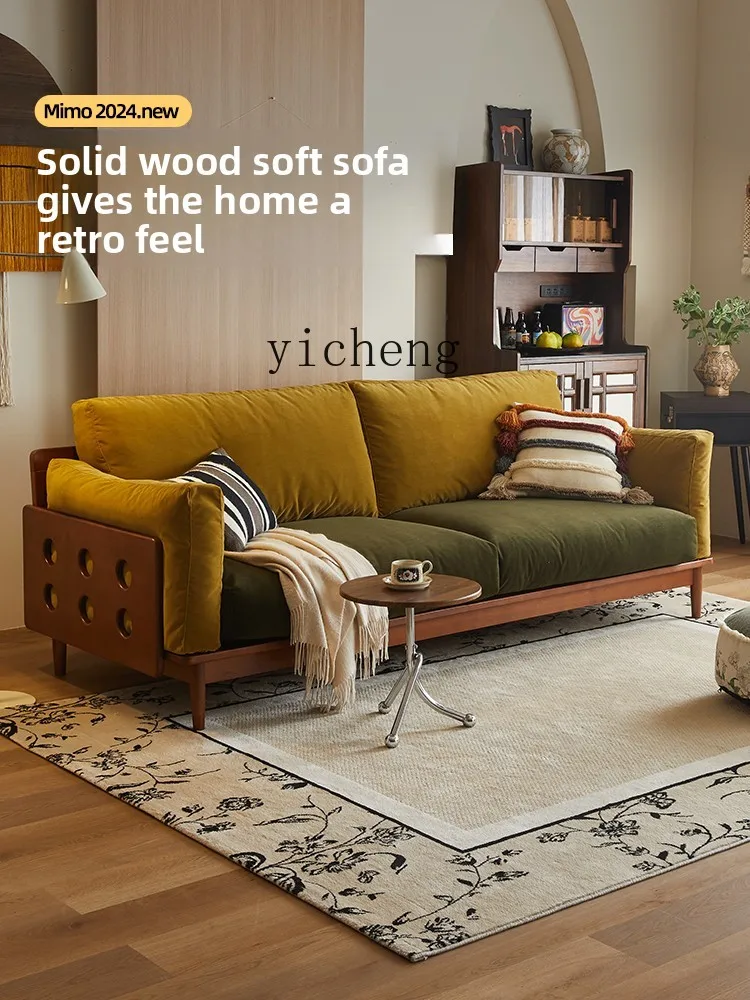 XL retro solid wood Italian fabric sofa light luxury living room straight row light luxury high sense 
XL retro solid wood Italian fabric sofa light luxury living room straight row light luxury high sense