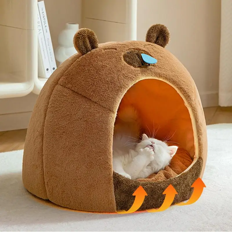 Warm Cat Bed Capybara Nest For Puppy Small Dog House Indoor Removable Covered Dog Cat Bed Insulated Comfortable Pet Dog House
Warm Cat Bed Capybara Nest For Puppy Small Dog House Indoor Removable Covered Dog Cat Bed Insulated Comfortable Pet Dog House