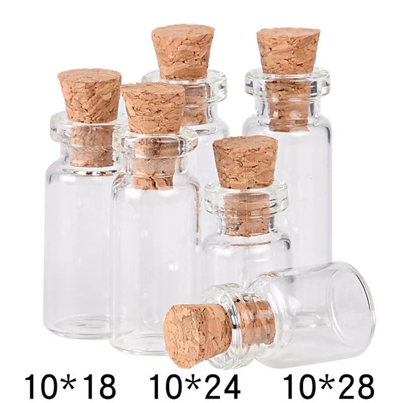 1000pcs Dia 10mm Mini Glass Wish Bottle Vial with Cork Stopper Storage Pendant 0.5/0.8/1mL
1000pcs Dia 10mm Mini Glass Wish Bottle Vial with Cork Stopper Storage Pendant 0.5/0.8/1mL