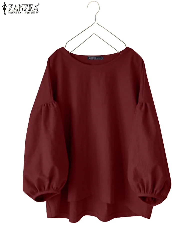 Women Vintage Long Long Sleeve Solid Blouse 2025 ZANZEA Spring Shirt Female O Neck Tunic Tops Elegant Work Blusas Loose Chemise
Women Vintage Long Long Sleeve Solid Blouse 2025 ZANZEA Spring Shirt Female O Neck Tunic Tops Elegant Work Blusas Loose Chemise