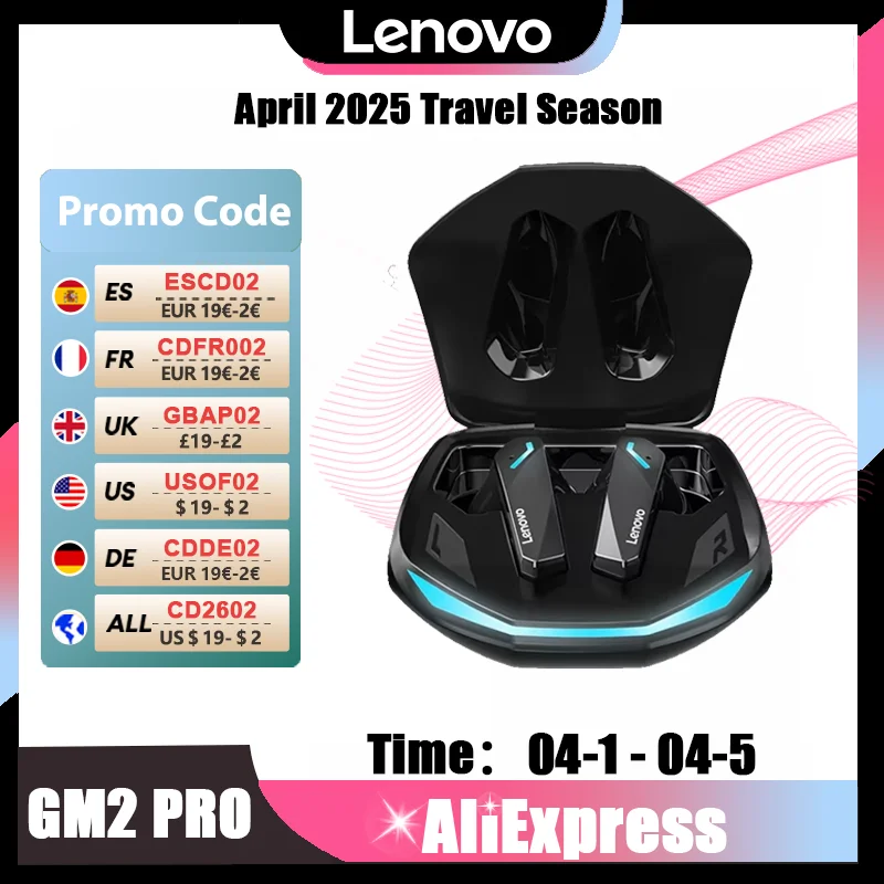 Choice Lenovo GM2Pro HD Call Dual Mode Gaming Headset Wireless Bluetooth 5.3 Earphone HiFi Low Latency Music Headphones XT86pro
Choice Lenovo GM2Pro HD Call Dual Mode Gaming Headset Wireless Bluetooth 5.3 Earphone HiFi Low Latency Music Headphones XT86pro