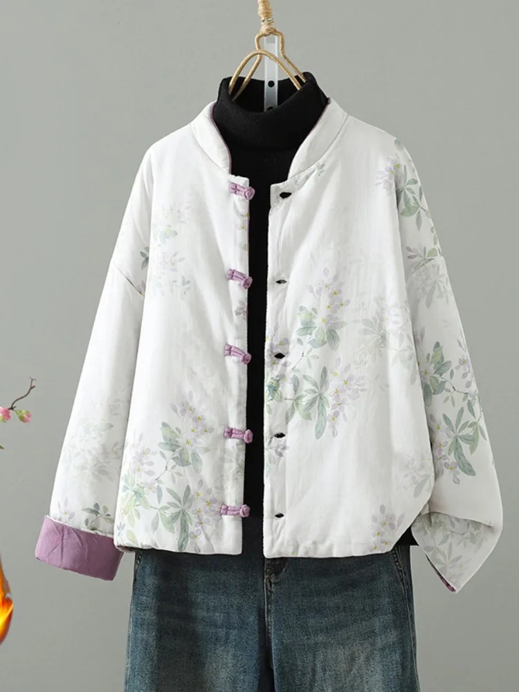 Новое китайское женское пальто из хлопка и льна с принтом, зимняя одежда с воротником-стойкой, длинное пальто све с традиционным узором
Новое китайское женское пальто из хлопка и льна с принтом, зимняя одежда с воротником-стойкой, длинное пальто све с традиционным узором