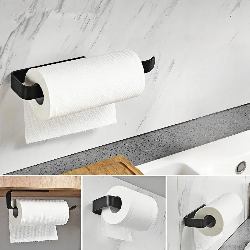 Modern Black Wall Mounted Bathroom Kitchen Roll Holder Paper Tissue Rack Hook Tissue Rack Plastic and Roll Paper Storage Rack
Modern Black Wall Mounted Bathroom Kitchen Roll Holder Paper Tissue Rack Hook Tissue Rack Plastic and Roll Paper Storage Rack