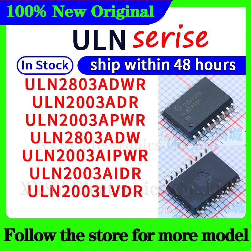 ULN2003ADR ULN2803ADWR ULN2003APWR ULN2803ADW ULN2003AIPWR ULN2003AIDR ULN2003LVDR 48 Hours ship New In Stock High quality
ULN2003ADR ULN2803ADWR ULN2003APWR ULN2803ADW ULN2003AIPWR ULN2003AIDR ULN2003LVDR 48 Hours ship New In Stock High quality