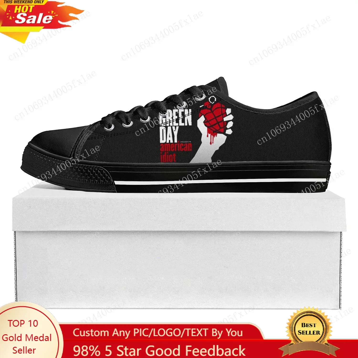 Green Day Pop Rock Band Low Top High Quality Sneakers Canvas Sneaker Mens Womens Teenager Casual Couple Shoes Custom Shoe
Green Day Pop Rock Band Low Top High Quality Sneakers Canvas Sneaker Mens Womens Teenager Casual Couple Shoes Custom Shoe