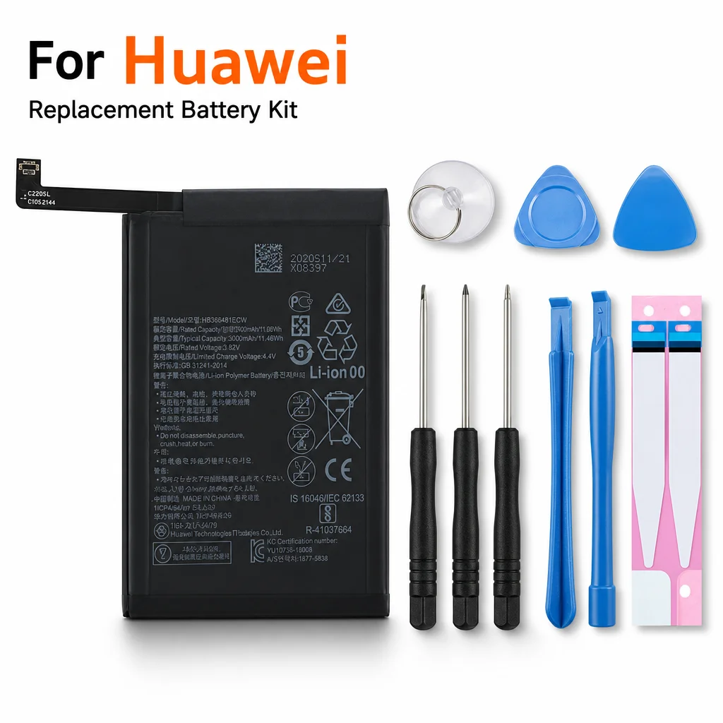 Battery for Huawei Mate 8 Mate 9 Pro Mate 10 Pro P9 P10 P20 Pro P30 Honor 8C 5C 9 10 Nova 2 Plus Nova 3 +Tools
Battery for Huawei Mate 8 Mate 9 Pro Mate 10 Pro P9 P10 P20 Pro P30 Honor 8C 5C 9 10 Nova 2 Plus Nova 3 +Tools