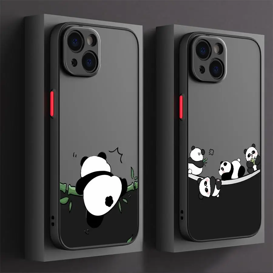 Cute Cartoon Panda Phone Case For iPhone 16 15 14 13 12 11 Pro Max Mini X XS XR SE 7 8 Plus Shockproof Matte Hard Cover Fundas
Cute Cartoon Panda Phone Case For iPhone 16 15 14 13 12 11 Pro Max Mini X XS XR SE 7 8 Plus Shockproof Matte Hard Cover Fundas