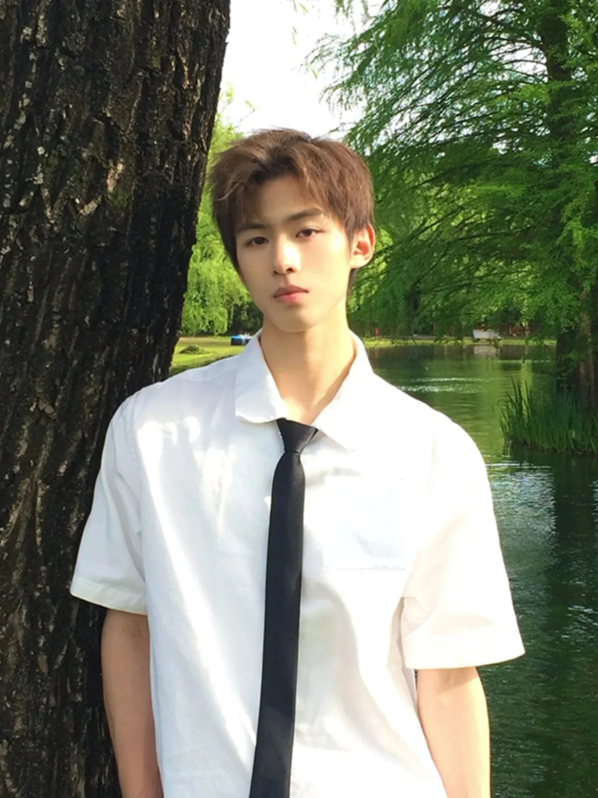 Белая летняя рубашка-поло с коротким рукавом, повседневная, мужская, в японском молодежном стиле, свободного кроя, с острым воротником
Белая летняя рубашка-поло с коротким рукавом, повседневная, мужская, в японском молодежном стиле, свободного кроя, с острым воротником