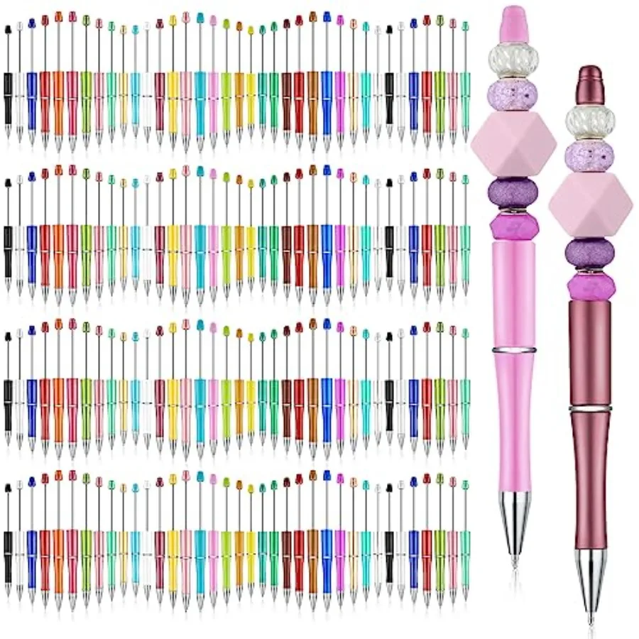 150 Pieces Plastic Beadable Pen Bulk Black Ink Assorted Bead Ballpoint Pen Beaded Gift for Presents Office School Supplies DIY
150 Pieces Plastic Beadable Pen Bulk Black Ink Assorted Bead Ballpoint Pen Beaded Gift for Presents Office School Supplies DIY