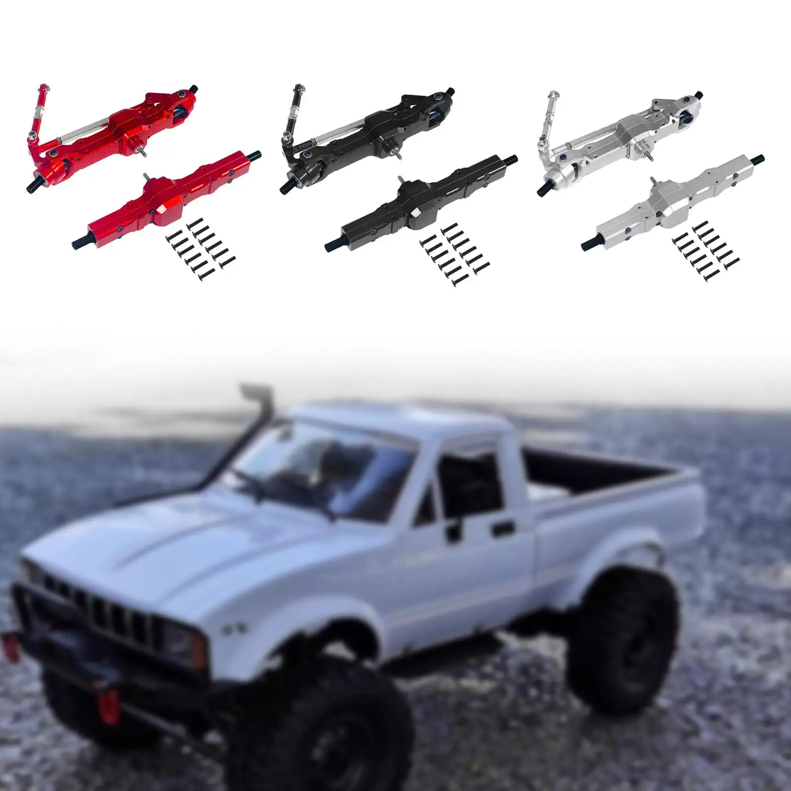 1:16 RC Car Front Rear Axles Kit Easy to Install High Performance Sturdy Metal Spare Parts for WPL B24 B36 B16
1:16 RC Car Front Rear Axles Kit Easy to Install High Performance Sturdy Metal Spare Parts for WPL B24 B36 B16