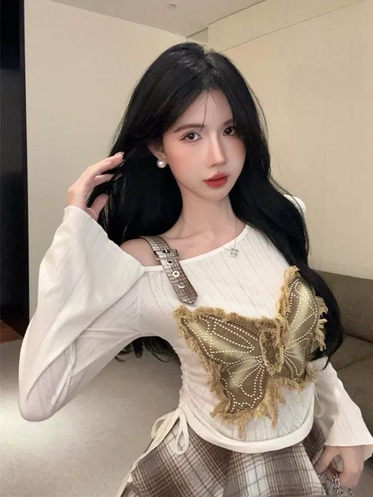 Cute Patchwork Drawstring High Waist Plaid Asymmetrical Shoulder Top And Skirt Set Spicy Girl Commute Style Slim Fi...
Cute Patchwork Drawstring High Waist Plaid Asymmetrical Shoulder Top And Skirt Set Spicy Girl Commute Style Slim Fi...