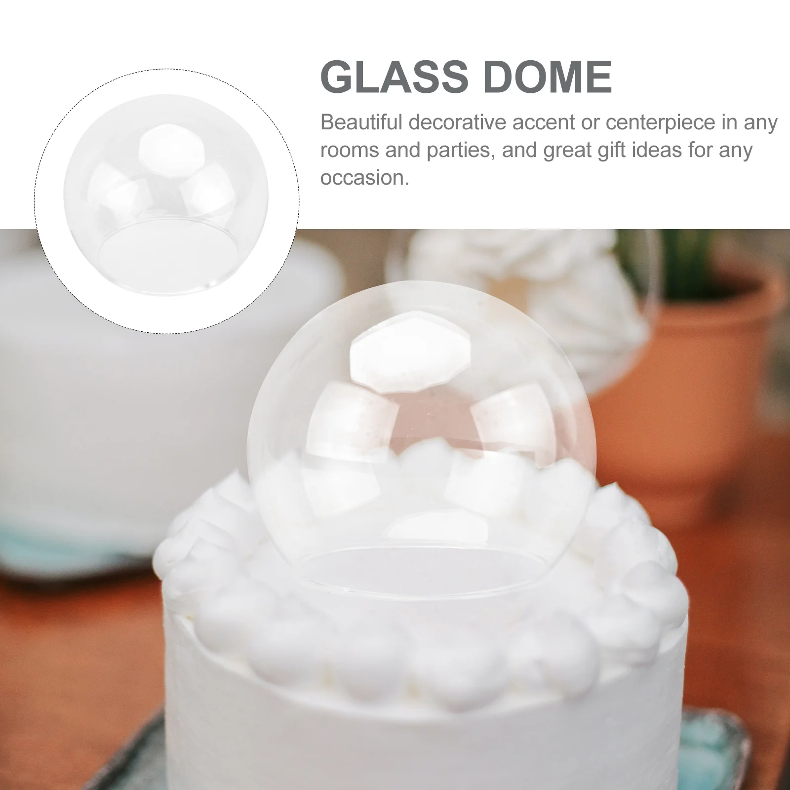 2Pcs Glass Dome Display Cover Transparent Clear Bell Jar for Eternal Flower Micro Landscape Craft Decoration Gift 
2Pcs Glass Dome Display Cover Transparent Clear Bell Jar for Eternal Flower Micro Landscape Craft Decoration Gift