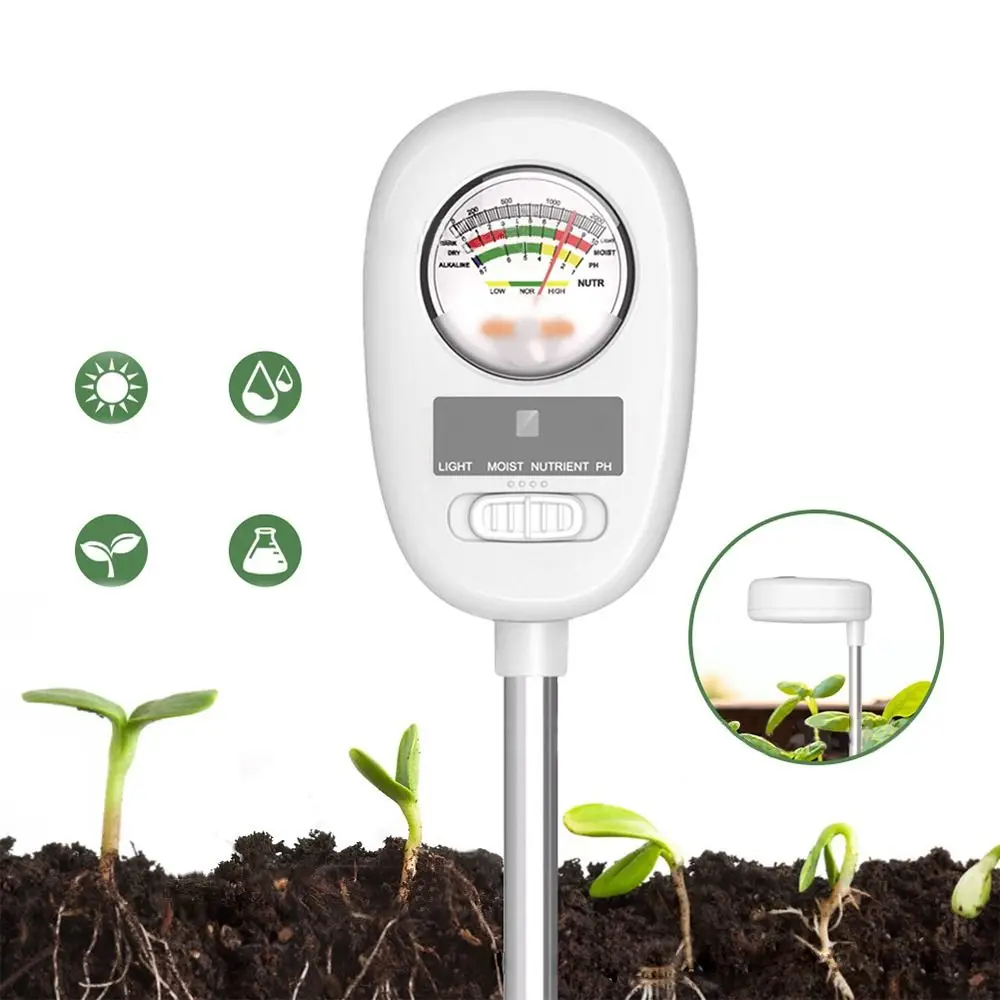 Fertility Dual Screen Soil Test Air Temp&Humidity Easy To Use Soil Moisture Meter Soil PH Meter for Plants Gardening Lawn Farm
Fertility Dual Screen Soil Test Air Temp&Humidity Easy To Use Soil Moisture Meter Soil PH Meter for Plants Gardening Lawn Farm
