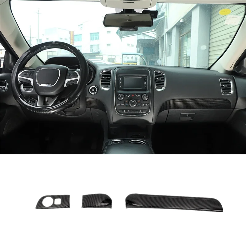 Authentic For Dodge Durango 2011-2020 ABS Carbon Fiber Dashboard Panel Cover & Headlight Switch Button Panel Trim Replacement -
Authentic For Dodge Durango 2011-2020 ABS Carbon Fiber Dashboard Panel Cover & Headlight Switch Button Panel Trim Replacement -