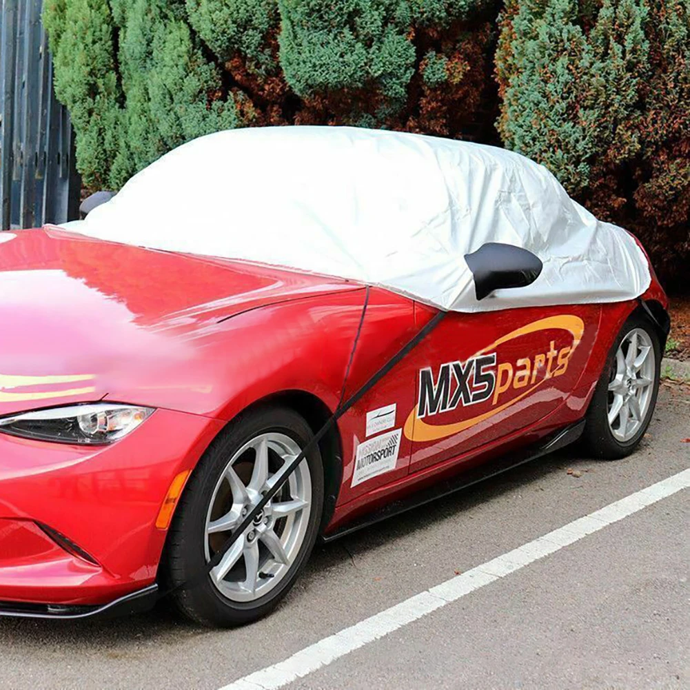 Half Car Cover Sun Rain UV Protection Outdoor Cover Soft Top Roof Protector Compatible For MX-5 Car Accessories
Half Car Cover Sun Rain UV Protection Outdoor Cover Soft Top Roof Protector Compatible For MX-5 Car Accessories