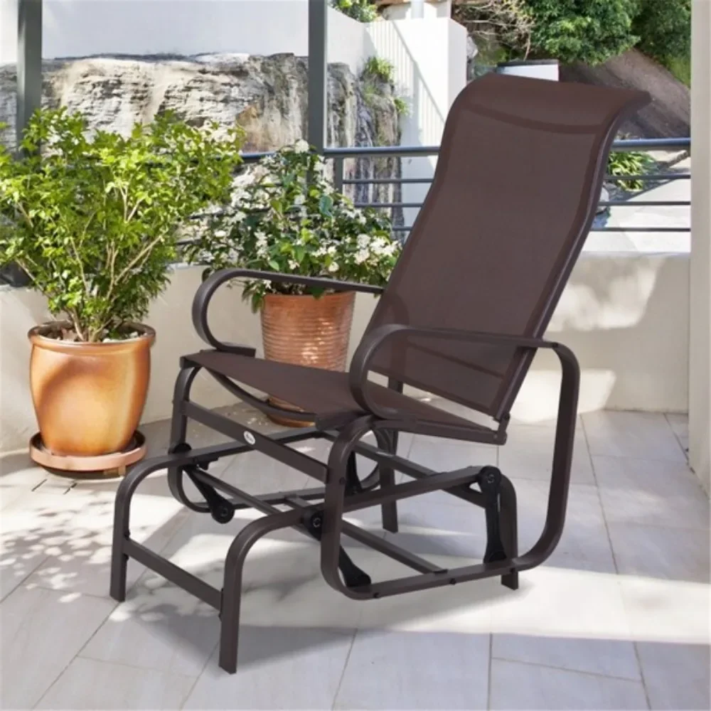 Garden chair/rocking chair with ergonomic head support, a combination of weatherproof mesh fabric and powder-coated steel
Garden chair/rocking chair with ergonomic head support, a combination of weatherproof mesh fabric and powder-coated steel