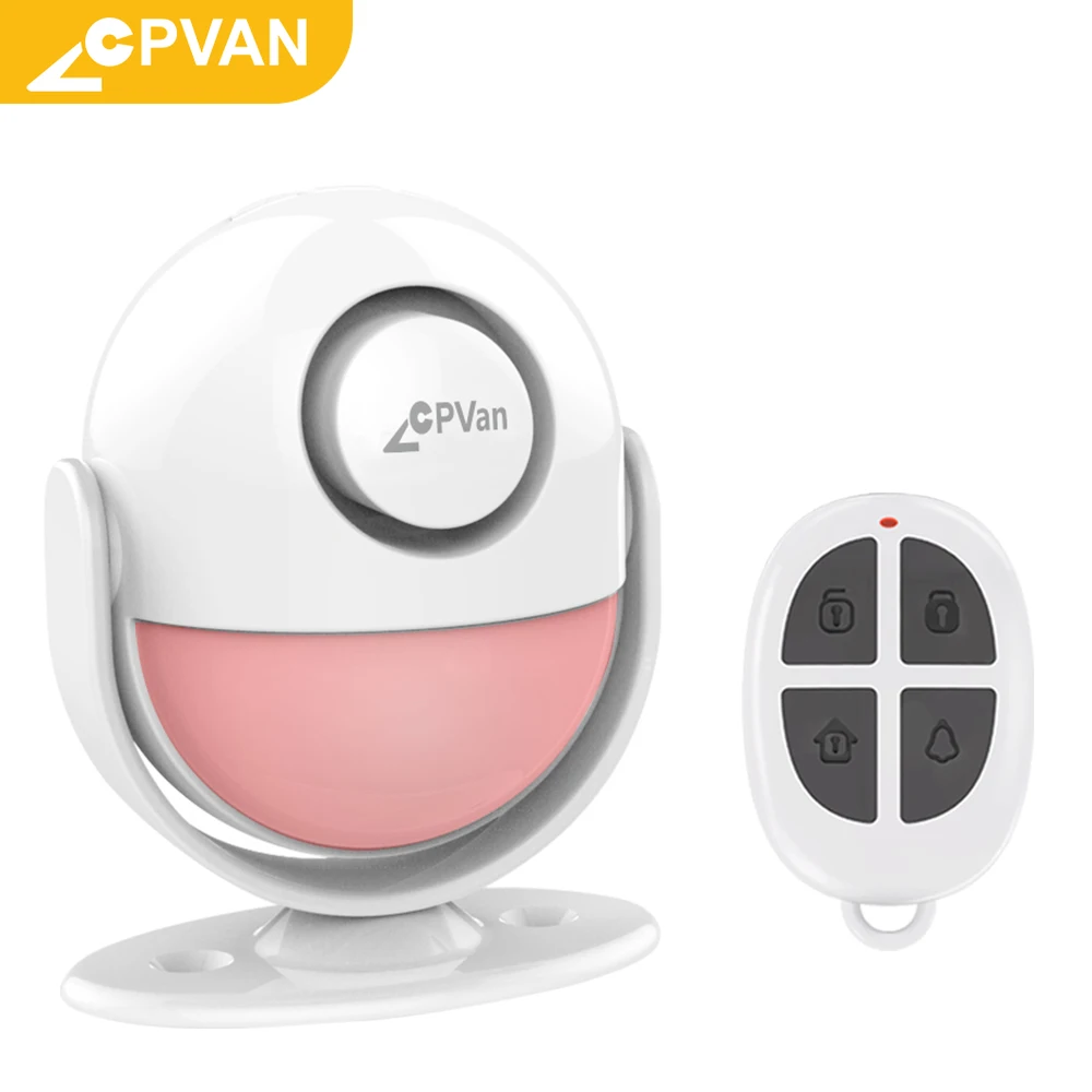 CPVAN PIR Motion Sensor Alarm Wireless Infrared Home Security System Motion Detector Alert with Remote Control
CPVAN PIR Motion Sensor Alarm Wireless Infrared Home Security System Motion Detector Alert with Remote Control