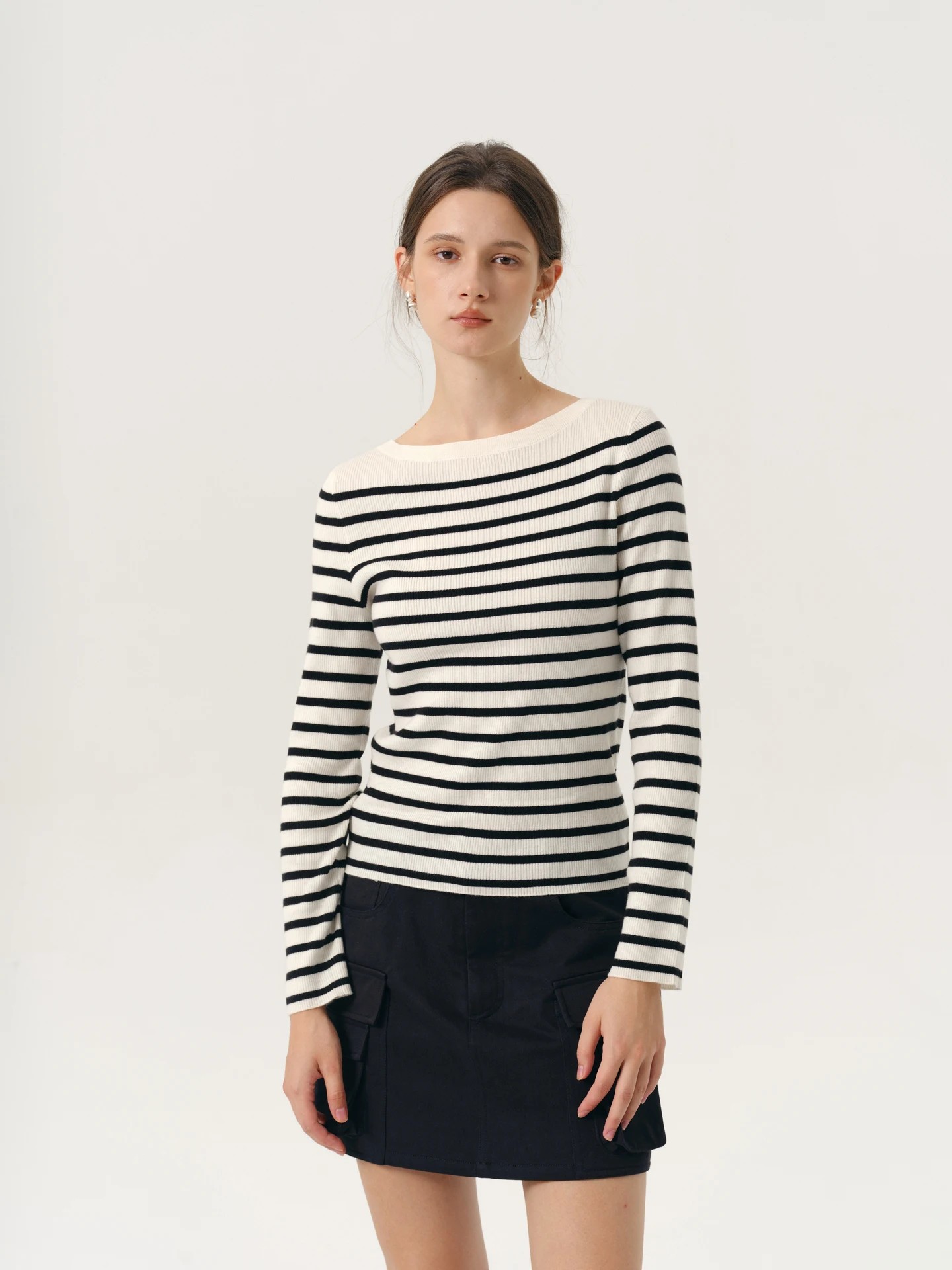 NANCYLILI25 Autumn New mat Commuter Woolen Knitted Slim Fit Striped round Ne Base irt Women's Faion Casual Sle
NANCYLILI25 Autumn New mat Commuter Woolen Knitted Slim Fit Striped round Ne Base irt Women's Faion Casual Sle