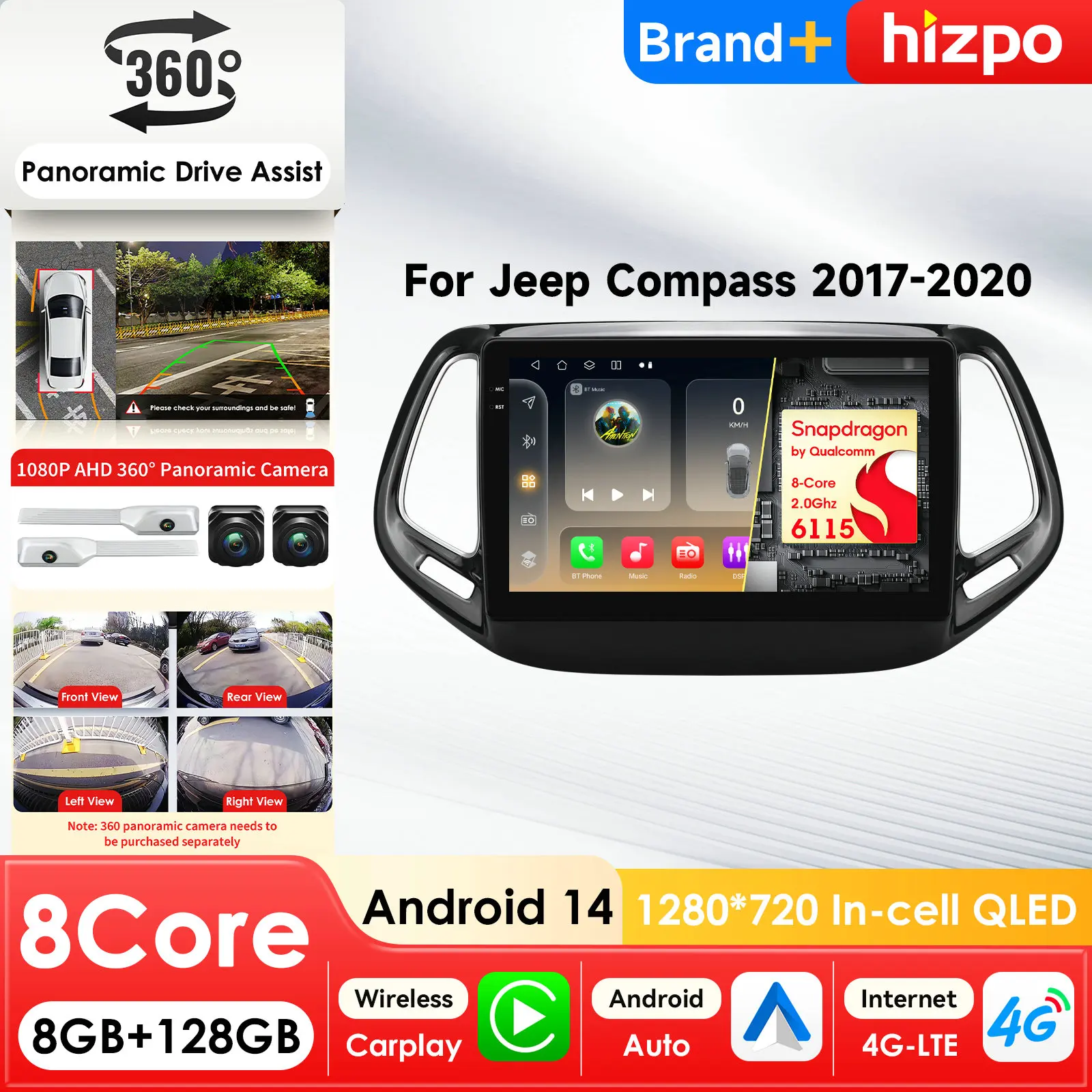 10,1-дюймовая автомобильная магнитола с поддержкой AI Systems, CarPlay, Android Auto для Jeep Compass 2017-2020, GPS, мультимедийный проигрыватель, стереосистема, Wi-Fi
10,1-дюймовая автомобильная магнитола с поддержкой AI Systems, CarPlay, Android Auto для Jeep Compass 2017-2020, GPS, мультимедийный проигрыватель, стереосистема, Wi-Fi