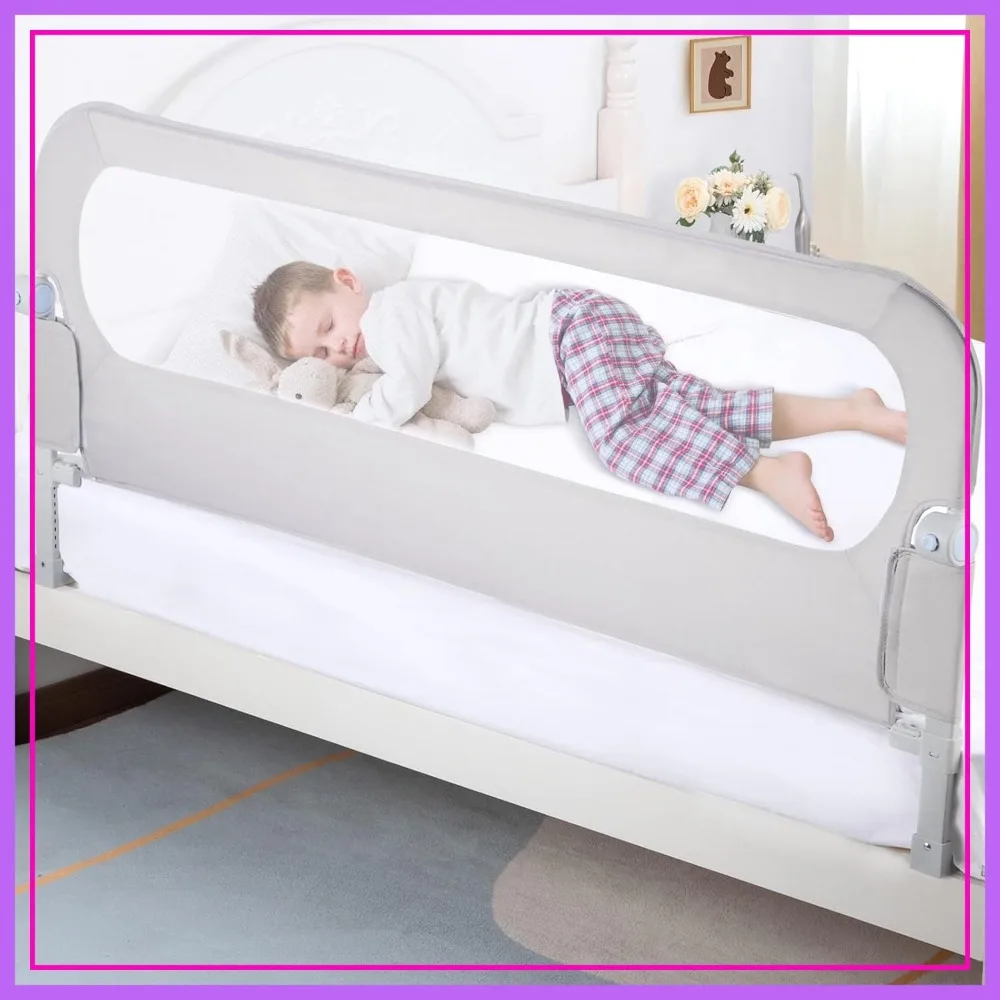 58.7" Extra Tall Bed Rail for Twin Full Queen King Bunk Beds, Swing Down Safety Guard for Toddlers
58.7" Extra Tall Bed Rail for Twin Full Queen King Bunk Beds, Swing Down Safety Guard for Toddlers