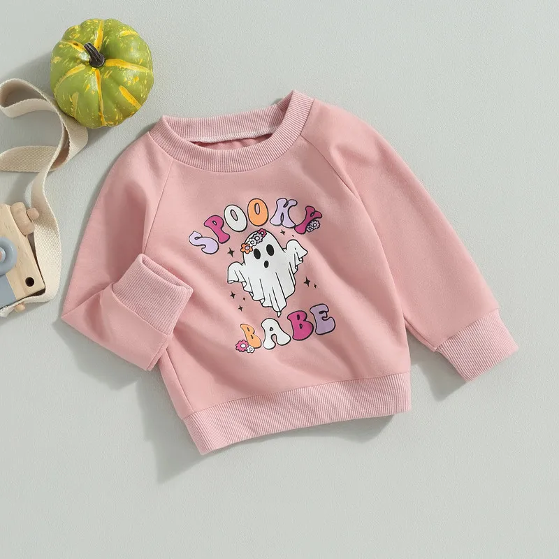 Halloween Toddler Baby Girl Sweatshirt Autumn Clothes Long Sleeve Cartoon Ghost Letter Pullover Loose Tops Baby Items Clothing
Halloween Toddler Baby Girl Sweatshirt Autumn Clothes Long Sleeve Cartoon Ghost Letter Pullover Loose Tops Baby Items Clothing