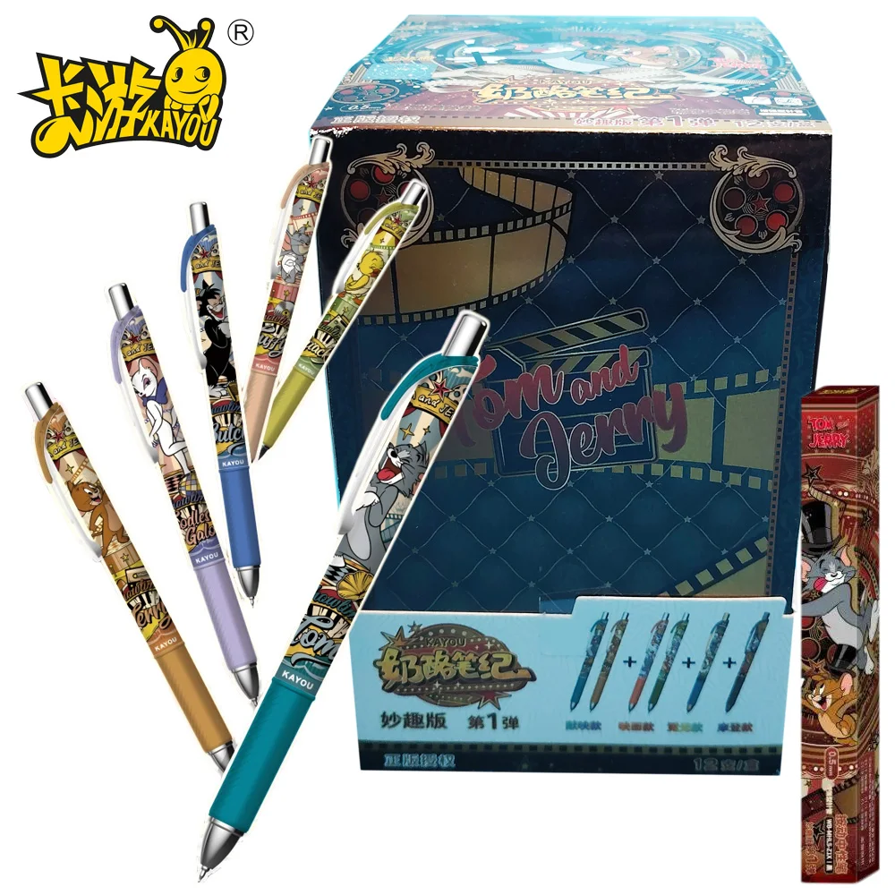 Genuine KAYOU Tom and Jerry Stationery Blind Box Black Color Click Ballpoint Pens Cute Style Daily Writing Tools Gifts in Stock
Genuine KAYOU Tom and Jerry Stationery Blind Box Black Color Click Ballpoint Pens Cute Style Daily Writing Tools Gifts in Stock