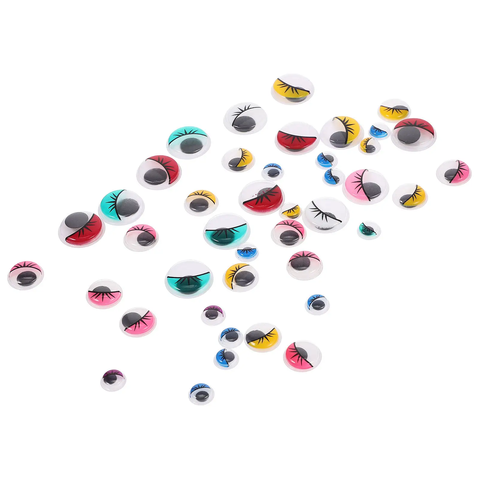 84Pcs Assorted Color Eyeball Stickers Easy-Peel Plastic Eyes for Crafts Learning Activities Art Classroom Materials
84Pcs Assorted Color Eyeball Stickers Easy-Peel Plastic Eyes for Crafts Learning Activities Art Classroom Materials