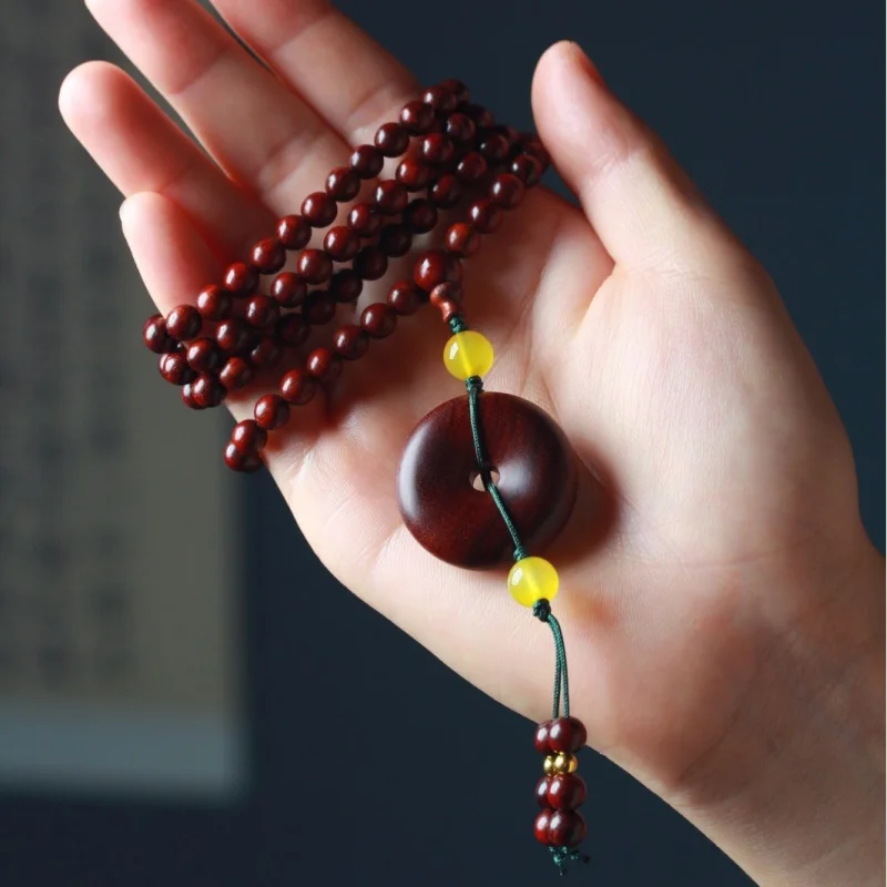 Natural African small-leaf rosewood for women, 108 , Buddhist prayer beads, multi-loop wooden decorative bracelet
Natural African small-leaf rosewood for women, 108 , Buddhist prayer beads, multi-loop wooden decorative bracelet