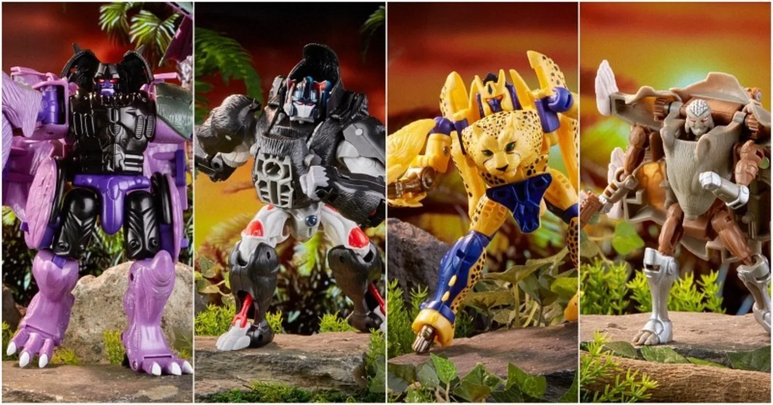 Hasbro Transformed toys BW Beast War Superpower Warrior, Gorilla Captain, Mouse Warrior, Yellow Panther Warrior, Retro Shark 3C
Hasbro Transformed toys BW Beast War Superpower Warrior, Gorilla Captain, Mouse Warrior, Yellow Panther Warrior, Retro Shark 3C