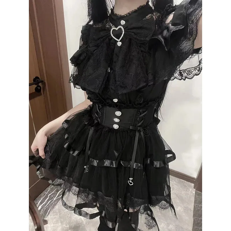 Kawaii Women Shirts Jirai Kei Lolita Y2K Cute Japanese Style Blouse Elegant Long Sleeve Sweet Tops Casual Aesthetic Shirt 2024 
Kawaii Women Shirts Jirai Kei Lolita Y2K Cute Japanese Style Blouse Elegant Long Sleeve Sweet Tops Casual Aesthetic Shirt 2024