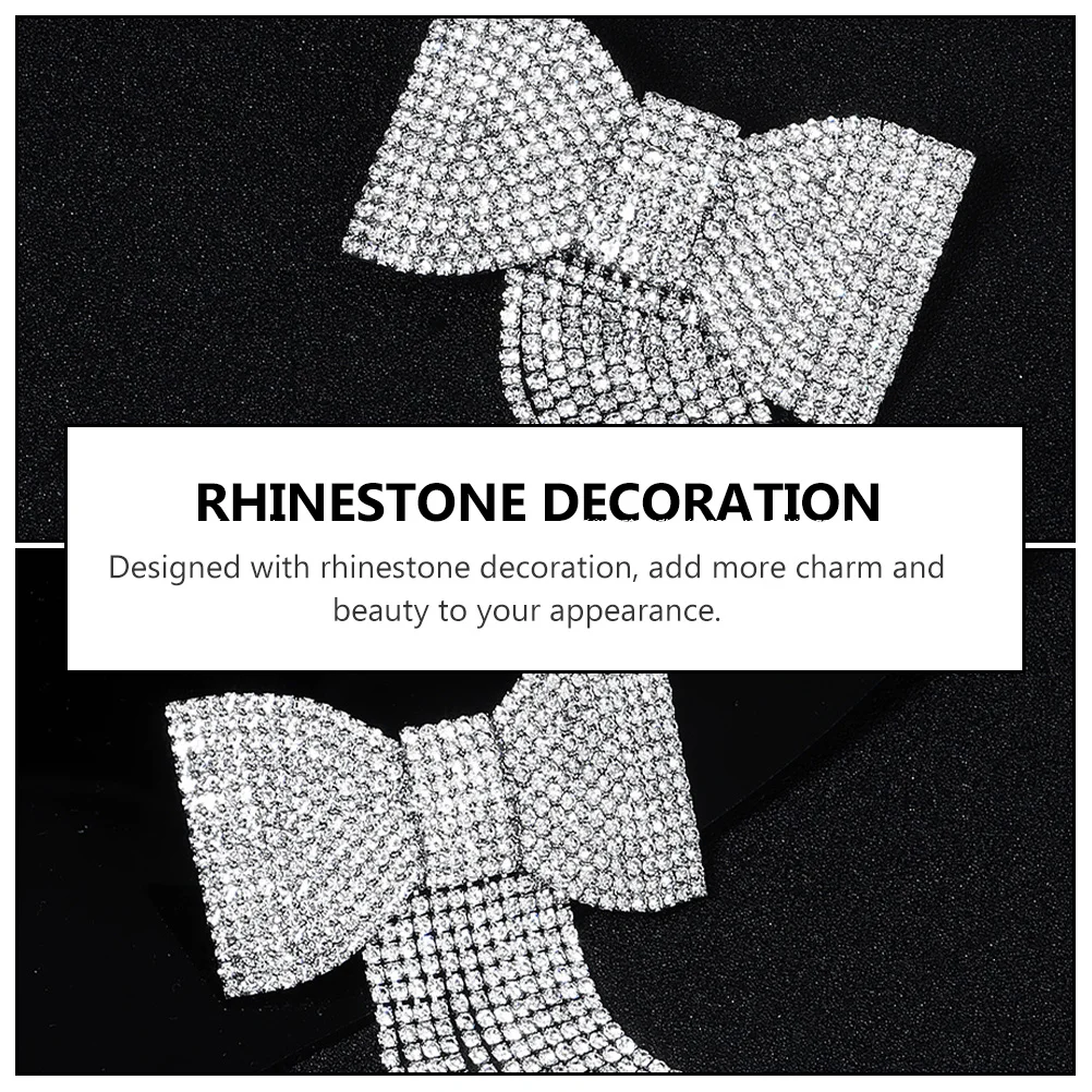 Rhinestone Hair Clip Bowknot Decorative Hairpin Tassel Party Headdress Fashion Delicate Silver Wedding Evening Banquet Cosplay
Rhinestone Hair Clip Bowknot Decorative Hairpin Tassel Party Headdress Fashion Delicate Silver Wedding Evening Banquet Cosplay