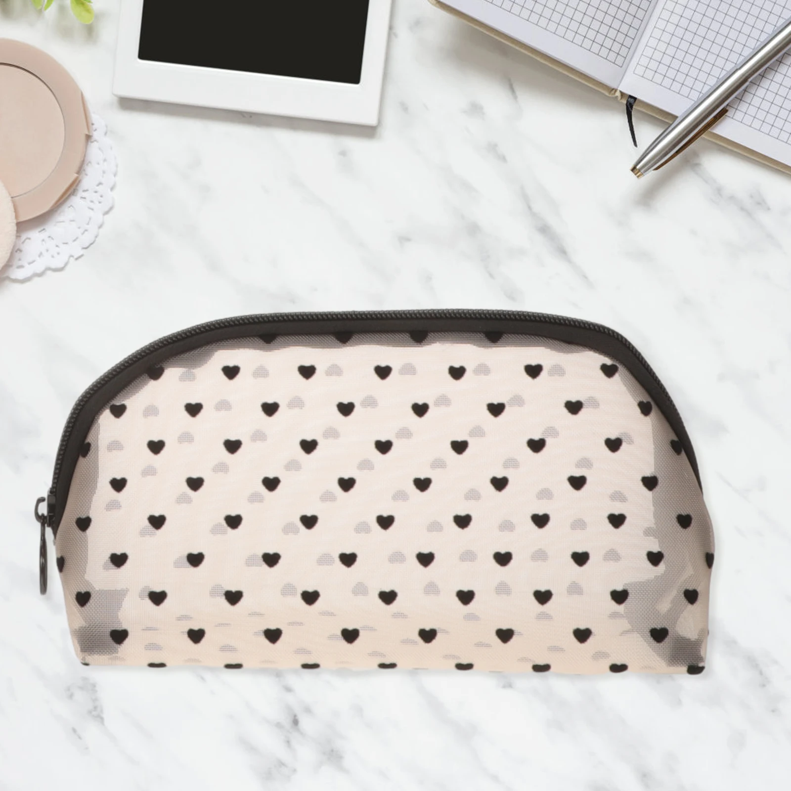 6 Pcs Bag Heart Shaped Portable Nylon Mesh Women Pink Small Storage For Bag Lipsticks Brushes Foundation
6 Pcs Bag Heart Shaped Portable Nylon Mesh Women Pink Small Storage For Bag Lipsticks Brushes Foundation
