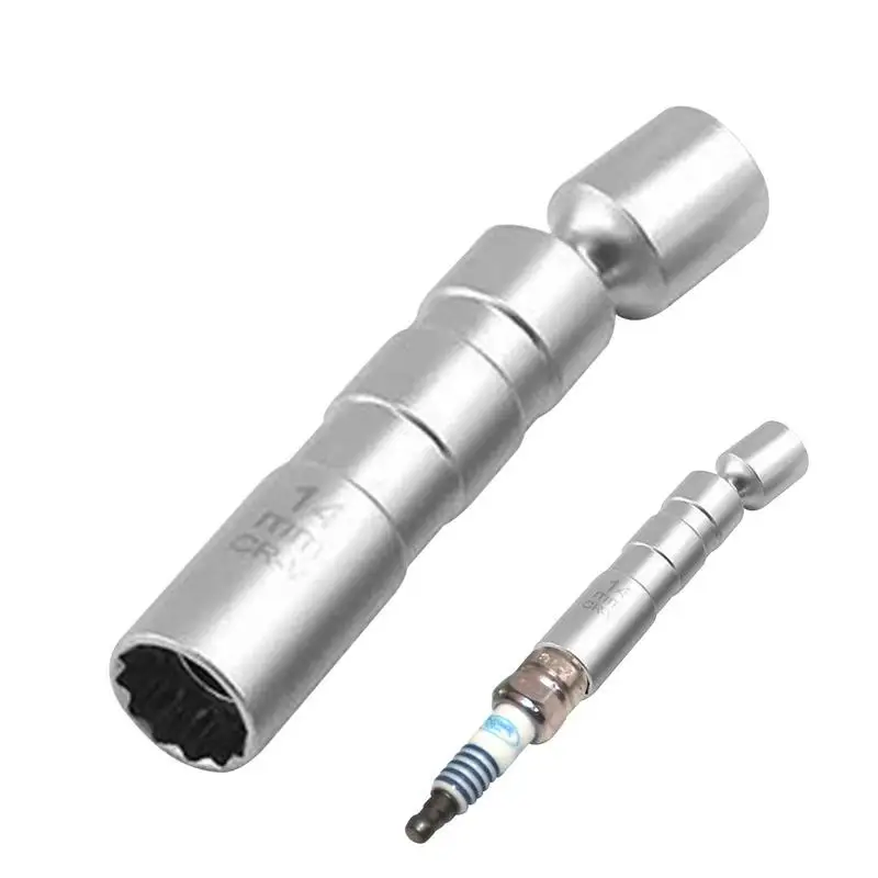 Thin Wall Spark Plug Socket 12-Point Swivel Socket Professional Grade Spark Plug Removal Tool Automotive Repair Tool Essential
Thin Wall Spark Plug Socket 12-Point Swivel Socket Professional Grade Spark Plug Removal Tool Automotive Repair Tool Essential