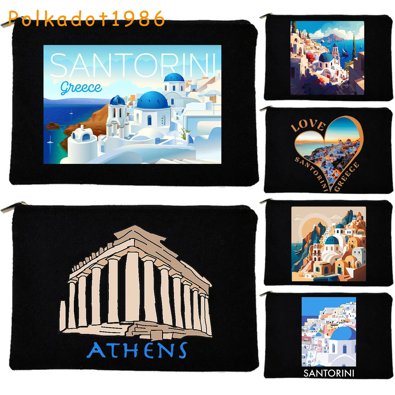Athens Greece Santorini Oia Island Love Heart Landscape Travel Gifts Canvas Cosmetic Bags Lipstick Makeup Bag School Pencil Case
Athens Greece Santorini Oia Island Love Heart Landscape Travel Gifts Canvas Cosmetic Bags Lipstick Makeup Bag School Pencil Case