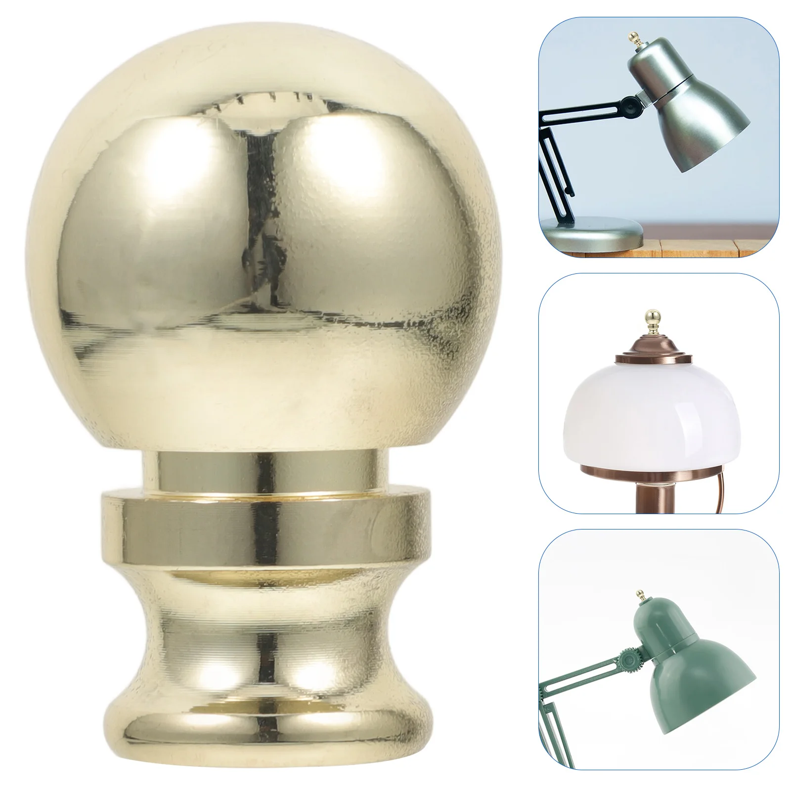 Aluminum Alloy Finial Cap Knob Decorative Light Knob For Table Shade Holder Parts Elegant Faux Gold Metal Finials Lamp
Aluminum Alloy Finial Cap Knob Decorative Light Knob For Table Shade Holder Parts Elegant Faux Gold Metal Finials Lamp