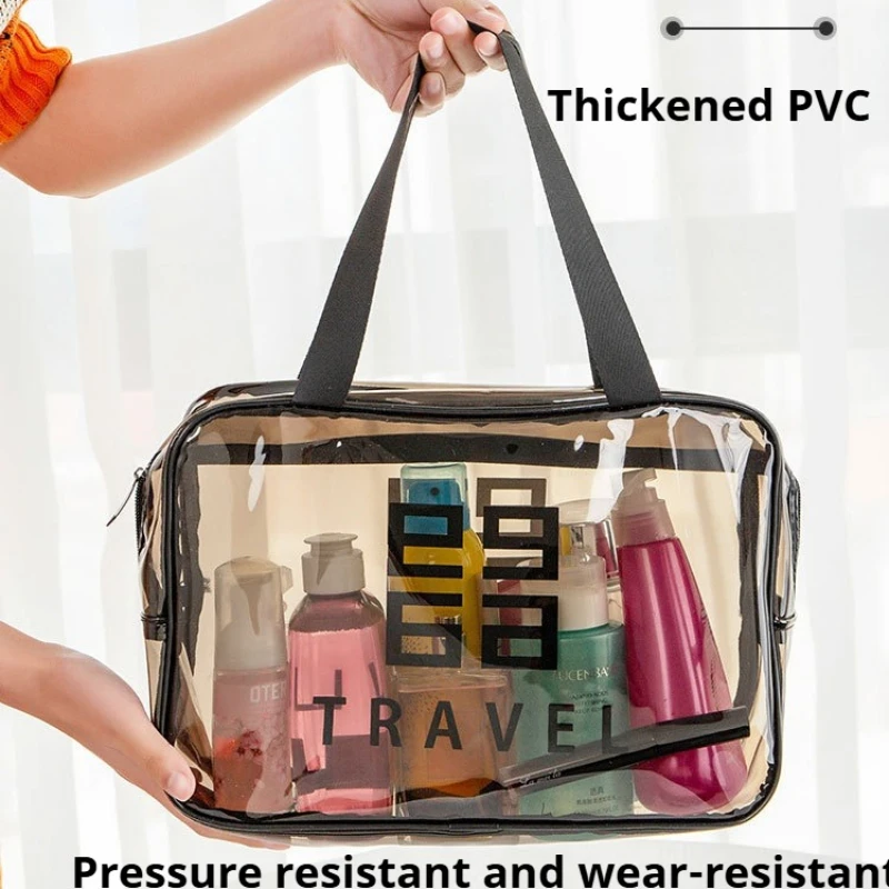 Travel Wash Bag Female Transparent Waterproof Cosmetic Bag PVC Swimming Fitness Pouch Large Capacity Toiletries Storage Pouch
Travel Wash Bag Female Transparent Waterproof Cosmetic Bag PVC Swimming Fitness Pouch Large Capacity Toiletries Storage Pouch