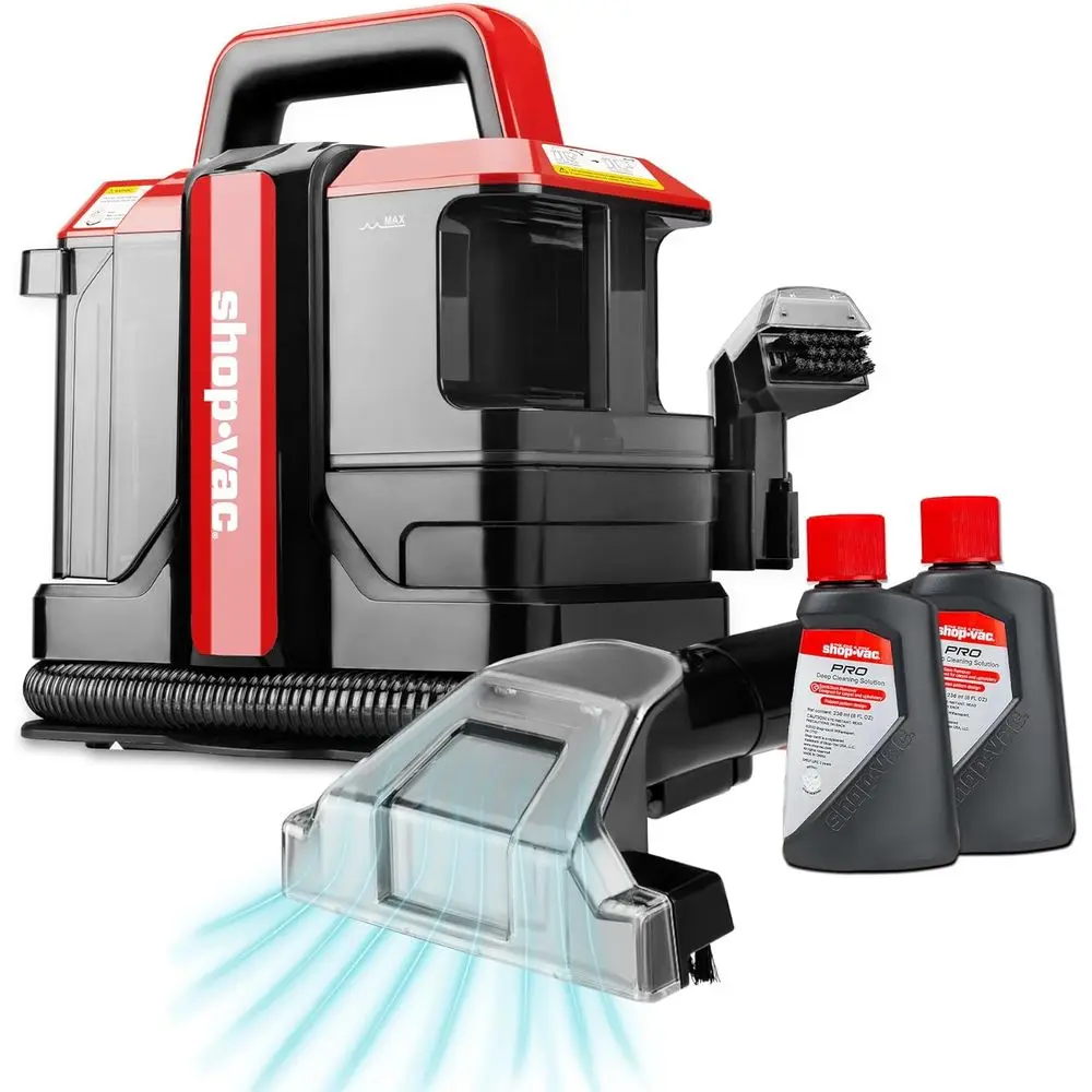 Compact Spot Cleaner for Upholstery, Carpets, Pet Stains, Rugs, Mattresses, Curtains, and Car Seats - Lightweight with Dual Solu
Compact Spot Cleaner for Upholstery, Carpets, Pet Stains, Rugs, Mattresses, Curtains, and Car Seats - Lightweight with Dual Solu