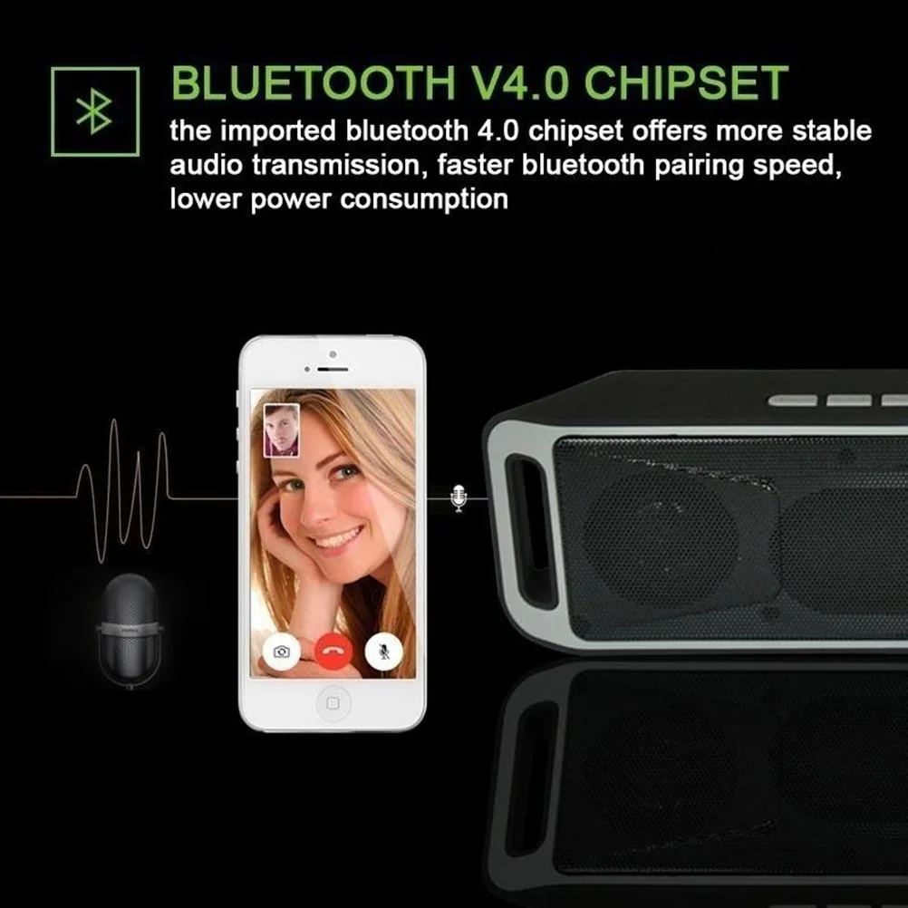 Outdoor Speaker Mini Portable Subwoofer Wireless Speakerphone Bass High Quality Sound Effect Easy Connection
Outdoor Speaker Mini Portable Subwoofer Wireless Speakerphone Bass High Quality Sound Effect Easy Connection