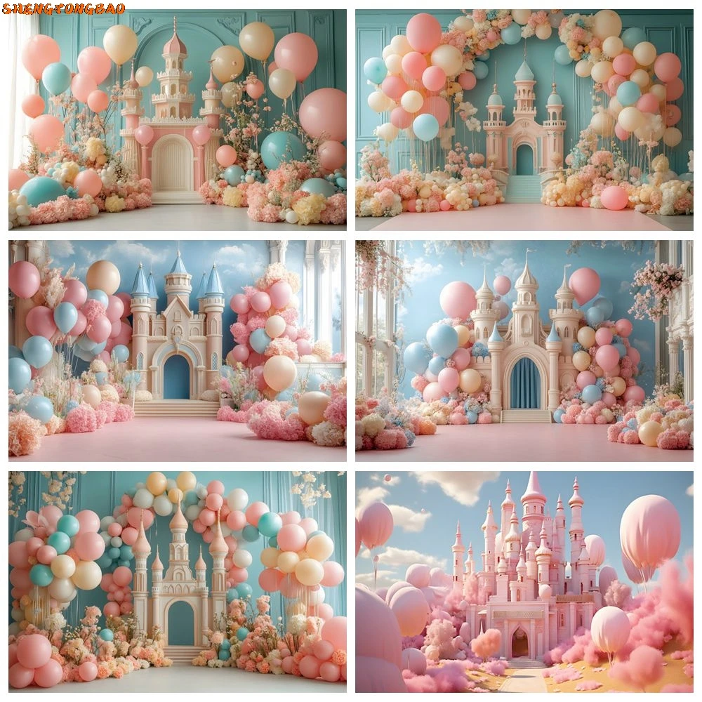 Princess Girls Baby Shower Backdrop Pink Castle Balloons Kids Birthday Party Photography Background Photostudio Photobooth Props
Princess Girls Baby Shower Backdrop Pink Castle Balloons Kids Birthday Party Photography Background Photostudio Photobooth Props