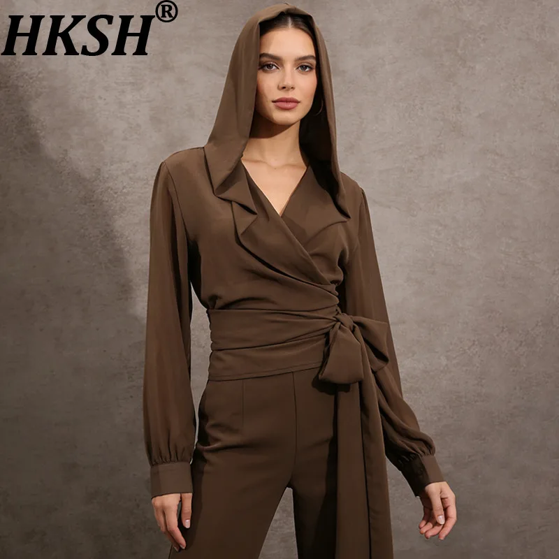 Женская сексуальная тонкая рубашка HKSH с капюшоном, из прозрачного шифона, с длинными рукавами, на шнуровке, плиссированная, однотонная, шикарный топ, новинка Весна-Лето 2026 HK19635
Женская сексуальная тонкая рубашка HKSH с капюшоном, из прозрачного шифона, с длинными рукавами, на шнуровке, плиссированная, однотонная, шикарный топ, новинка Весна-Лето 2026 HK19635