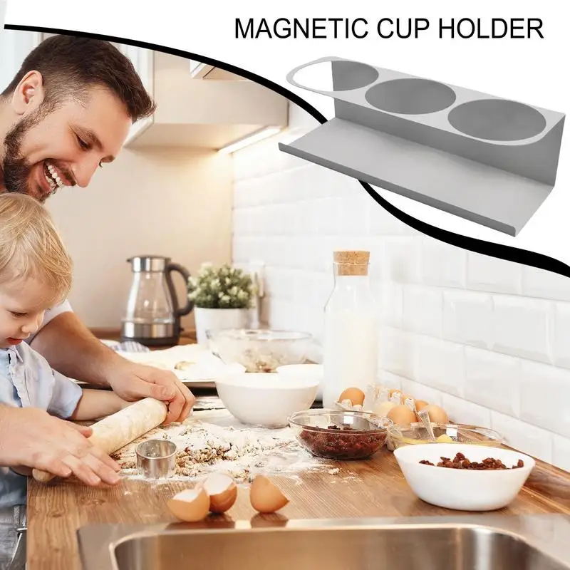 Magnetic Cup Holder 3-Slot Coffee Machine Cup Organizer Bottle Storage Rack Refrigerator Side Drink Organization Shelf For
Magnetic Cup Holder 3-Slot Coffee Machine Cup Organizer Bottle Storage Rack Refrigerator Side Drink Organization Shelf For