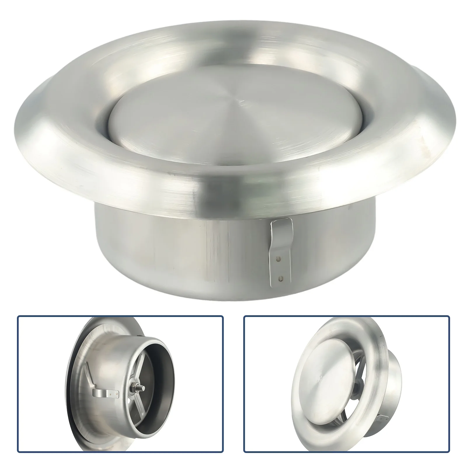 Ventilation Port Stainless Steel Vent Air Outlet Outlet Silver Wall Air Vent 100 125 150mm Air Conditioners Circular
Ventilation Port Stainless Steel Vent Air Outlet Outlet Silver Wall Air Vent 100 125 150mm Air Conditioners Circular