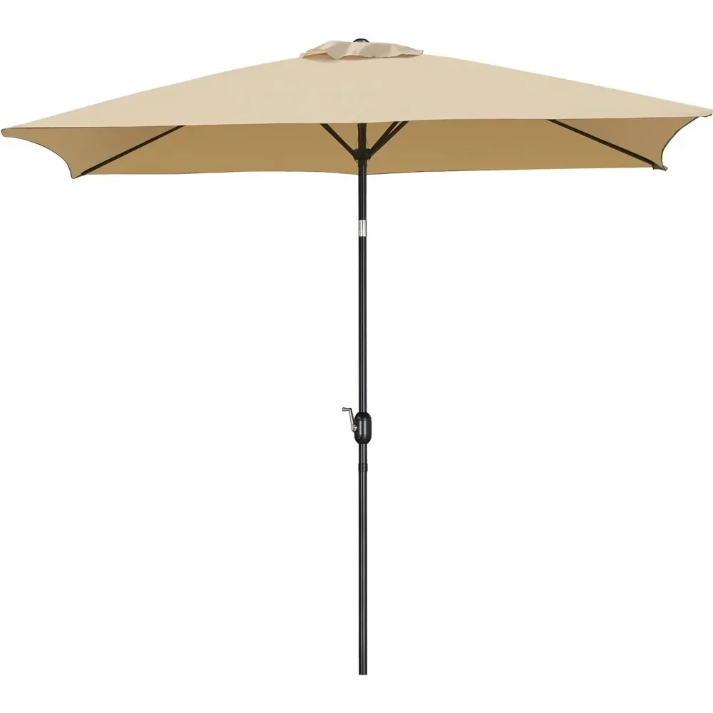 Outdoor Patio Umbrella Large Market Umbrella W/Push Button Tilt & Crank Lift System & 6 Sturdy Ribs,6.5x10FT
Outdoor Patio Umbrella Large Market Umbrella W/Push Button Tilt & Crank Lift System & 6 Sturdy Ribs,6.5x10FT