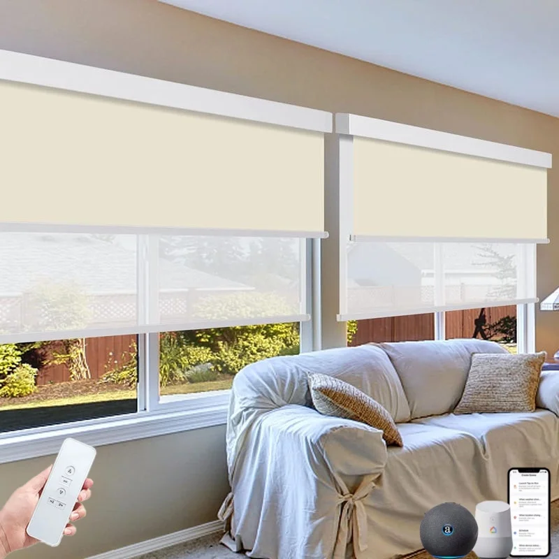 Custom Built In Electric Day Night Double Roller Shades Adjust Light Timing Alexa Remote Control Dual Roller Blinds For Bedroom
Custom Built In Electric Day Night Double Roller Shades Adjust Light Timing Alexa Remote Control Dual Roller Blinds For Bedroom