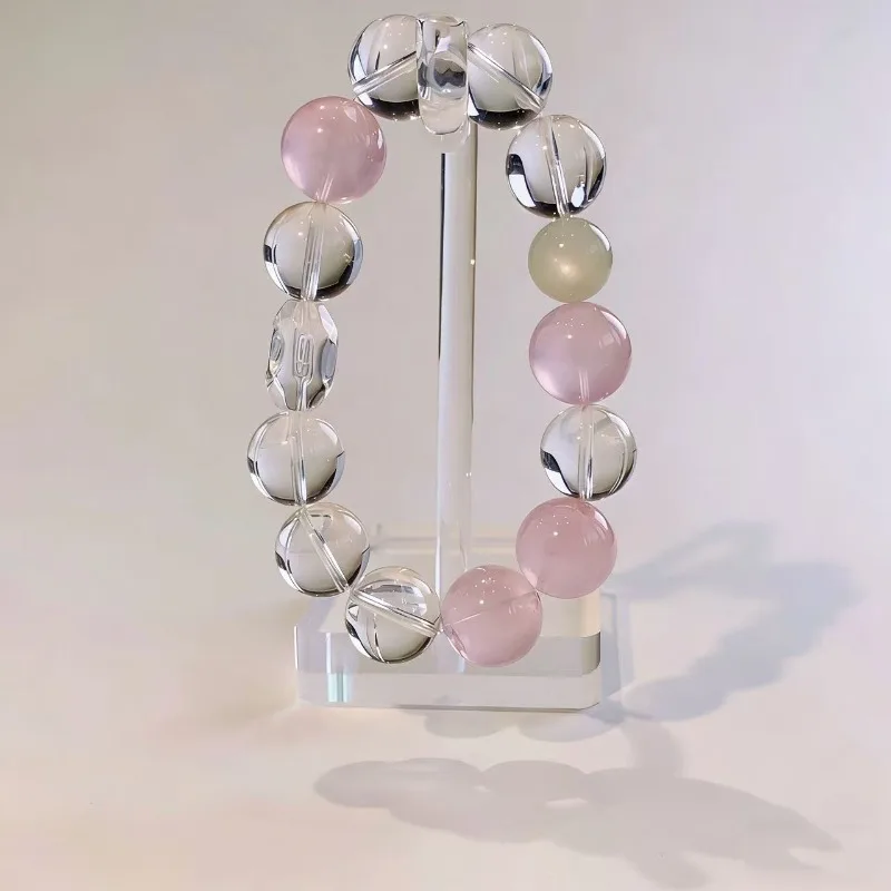 Minar Trendy 13-14mm Pink Green White Mix Color Crystal Natural Stone Elastic Strand Bracelets for Women Girls Wholesale Jewelry
Minar Trendy 13-14mm Pink Green White Mix Color Crystal Natural Stone Elastic Strand Bracelets for Women Girls Wholesale Jewelry