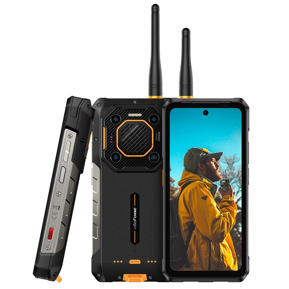 Walkie-talkie 5G Rugged Phone 15600mAh Mega Battery 120W Charge Waterproof Thunder Speaker Rugged Sm artphone
Walkie-talkie 5G Rugged Phone 15600mAh Mega Battery 120W Charge Waterproof Thunder Speaker Rugged Sm artphone